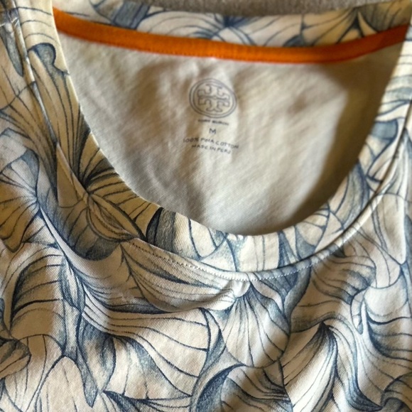 Tory Burch Kaley White Ellora Pima Cotton Popover Faux Layered Dress Medium - Picture 14 of 15